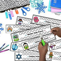 Winter Fine Motor Printables for Preschool, PreK and Kindergarten