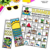 Summer Reading Bingo, June and July Reading Challenge and Bookmarks