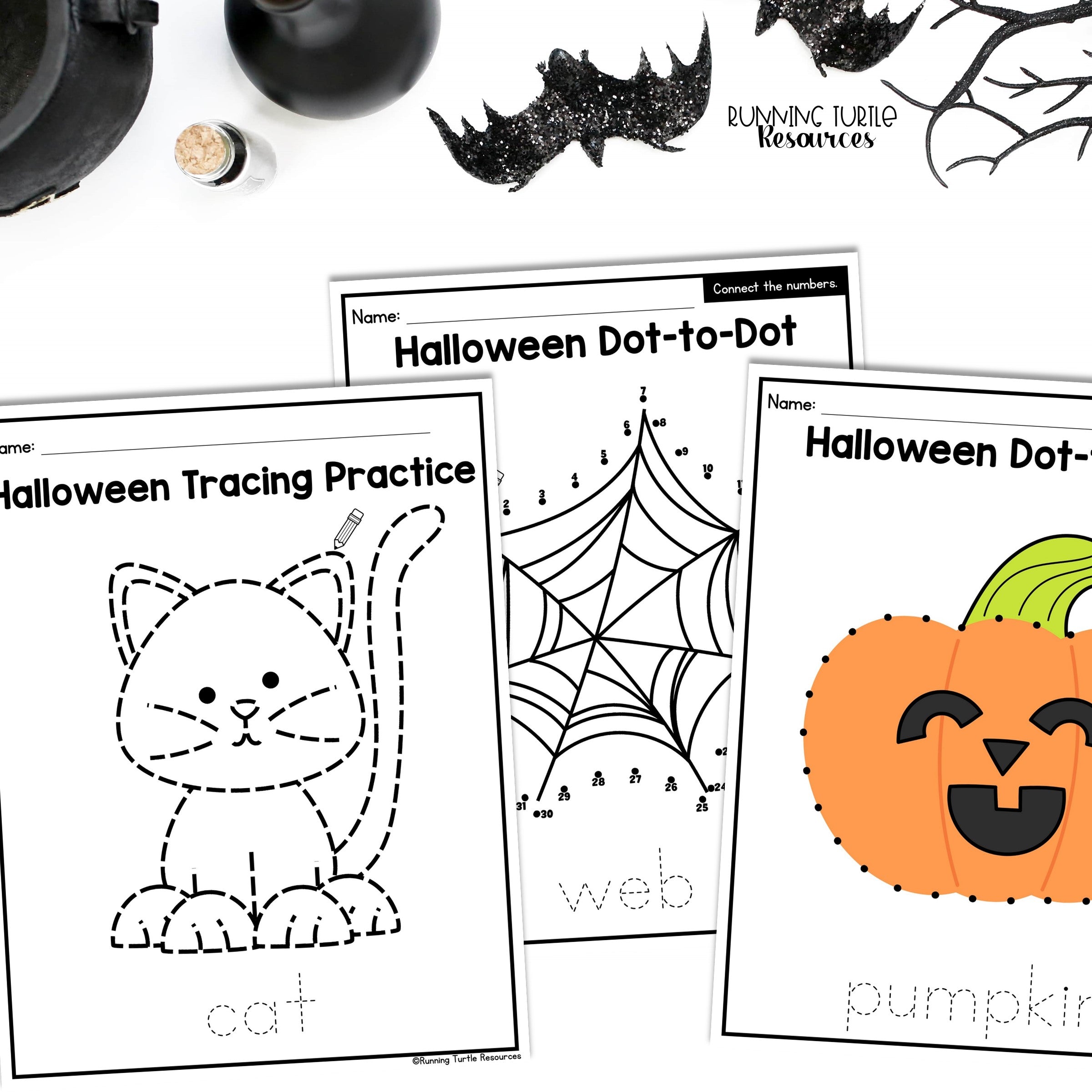 Halloween Fine Motor Printables for Preschool, PreK and Kindergarten