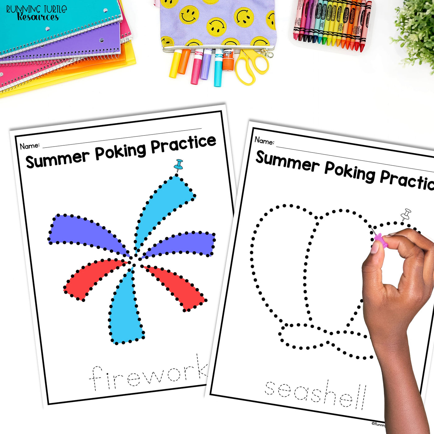Summer Fine Motor Printables for Preschool, PreK and Kindergarten