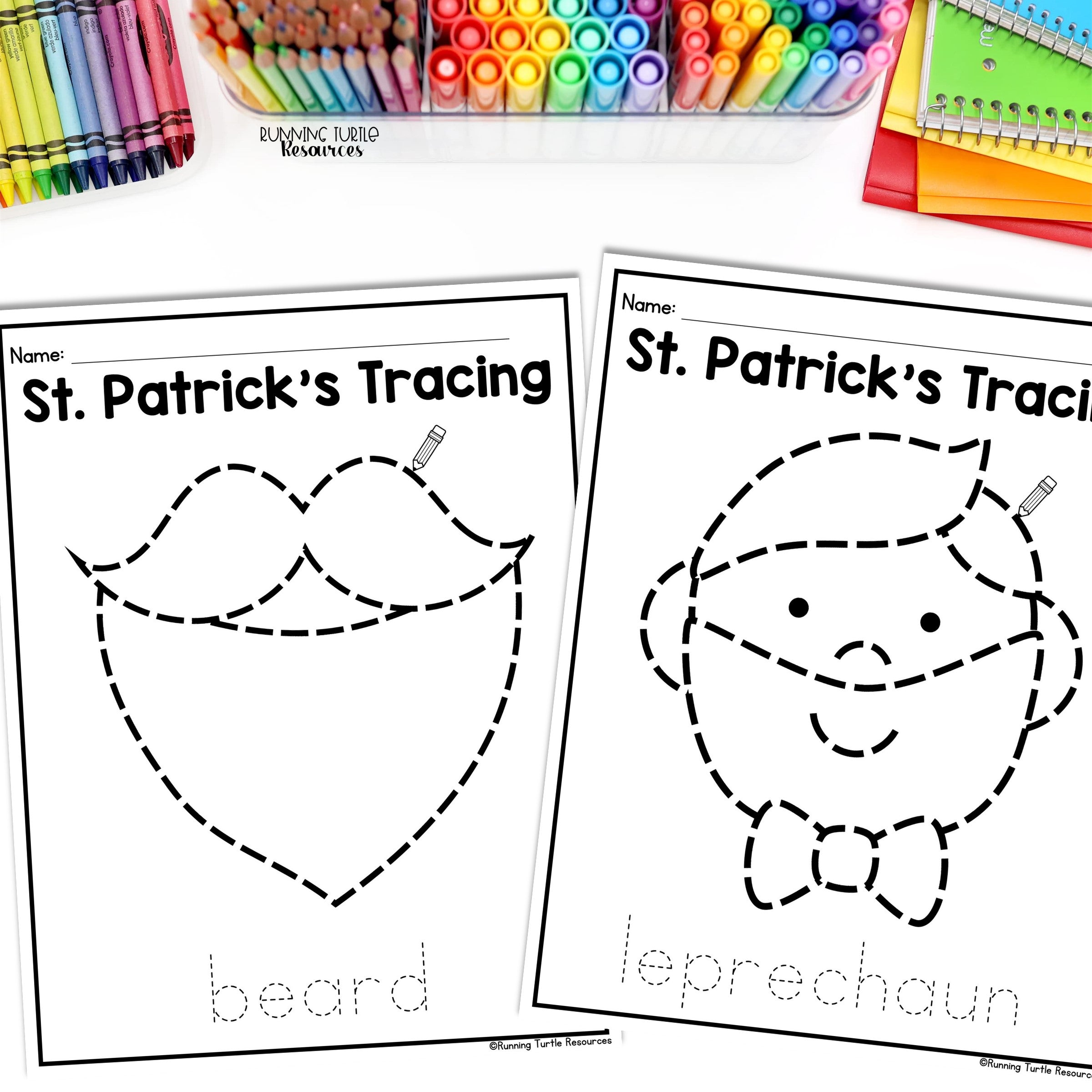 St. Patrick's Day Fine Motor Activities, March Activity Packet Preschool
