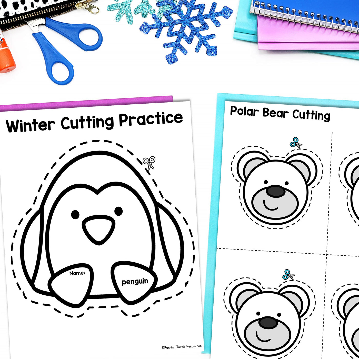Winter Fine Motor Printables for Preschool, PreK and Kindergarten