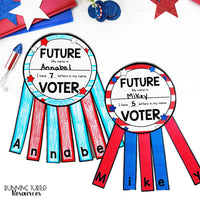 Future Voter Name Craft for Preschool and Kindergarten