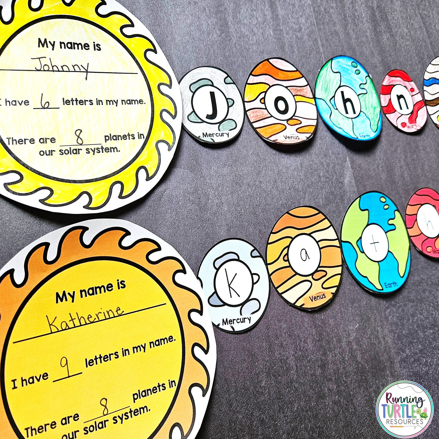 Space Name Craft, Solar System Craft for Preschool and Kindergarten for Artemis Space Mission