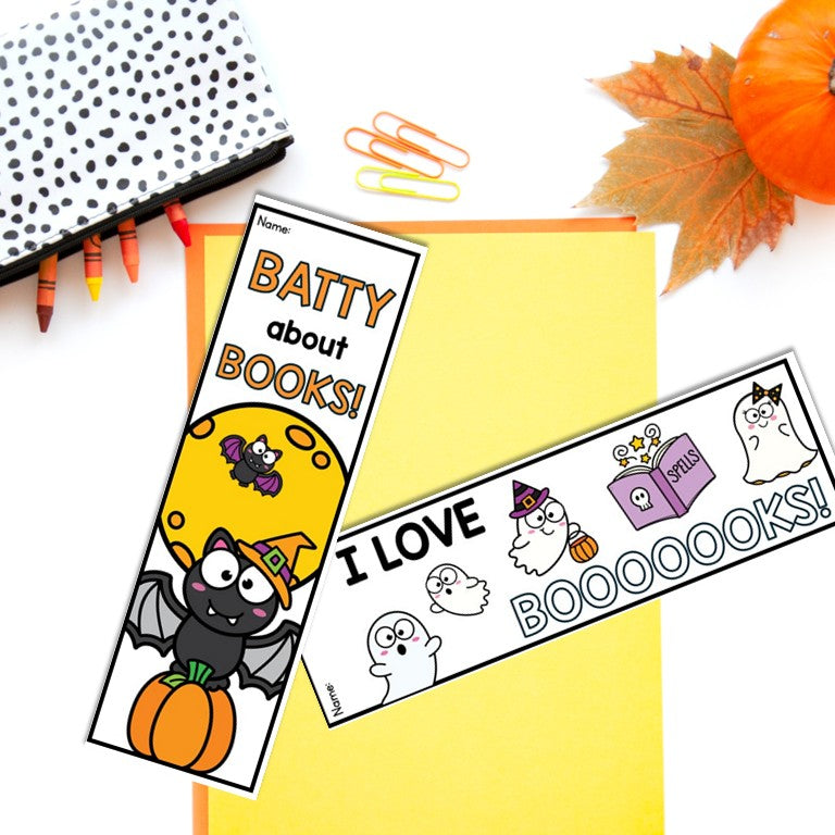October Reading Bingo, Fall Reading Challenge and Bookmarks