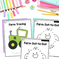 Farm Fine Motor Printables for Preschool, PreK and Kindergaten