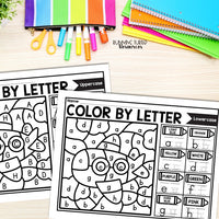 Transportation Color by Letter and Beginning Sound Pages, Things that Go Activities