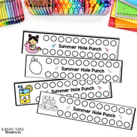 Summer Fine Motor Printables for Preschool, PreK and Kindergarten