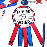 Future Voter Name Craft for Preschool and Kindergarten