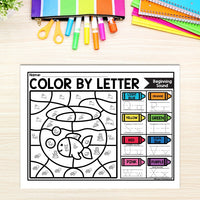 Pets Color by Letter and Beginning Sound Pages