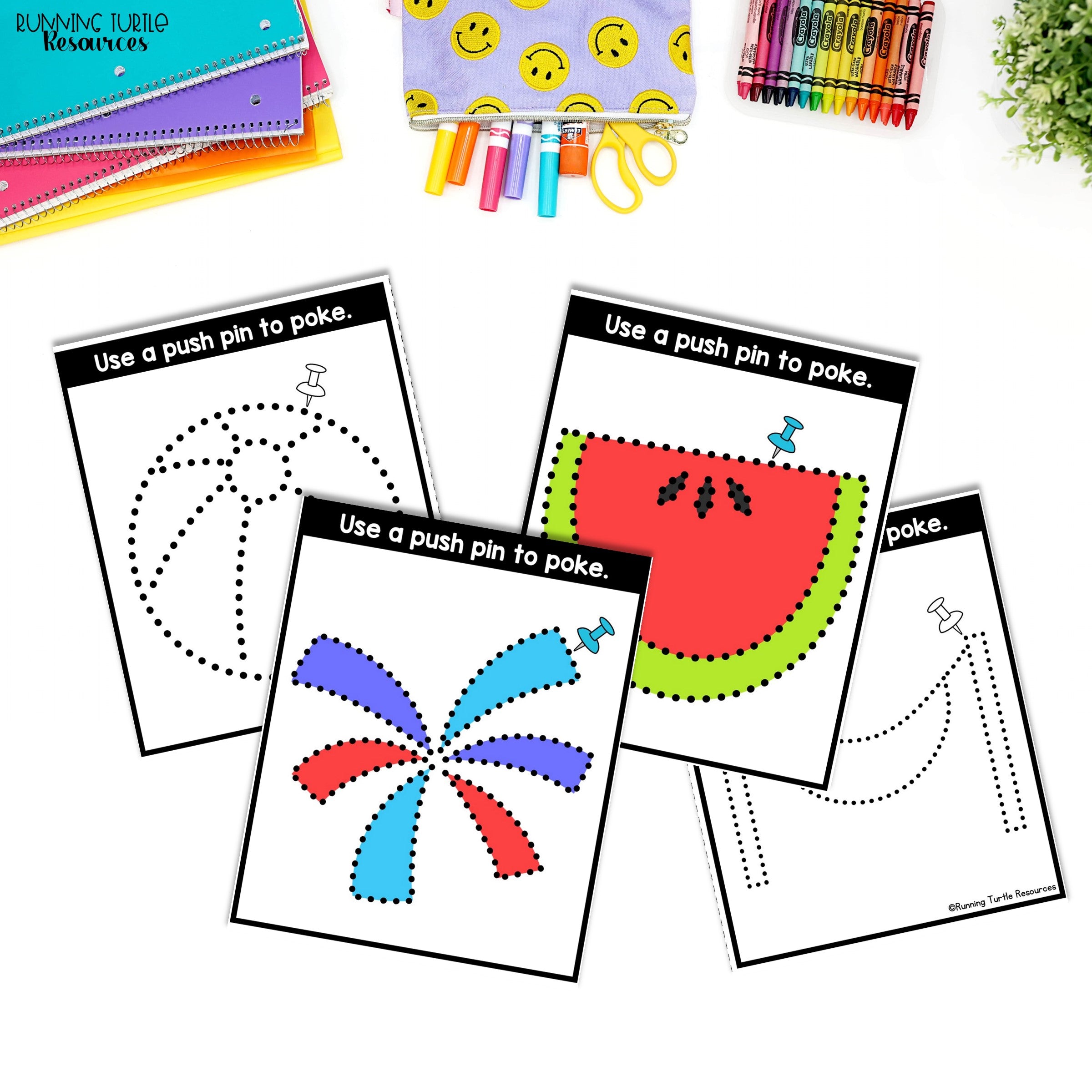 Summer Fine Motor Printables for Preschool, PreK and Kindergarten