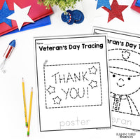 Veteran's Day Fine Motor Printables Preschool and Kindergarten