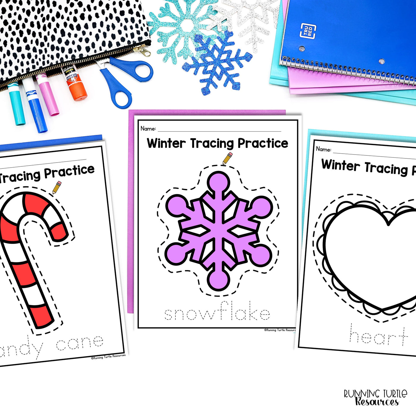 Winter Fine Motor Printables for Preschool, PreK and Kindergarten
