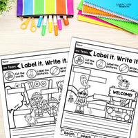 Vowel Team Labeling Worksheets