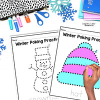 Winter Fine Motor Printables for Preschool, PreK and Kindergarten