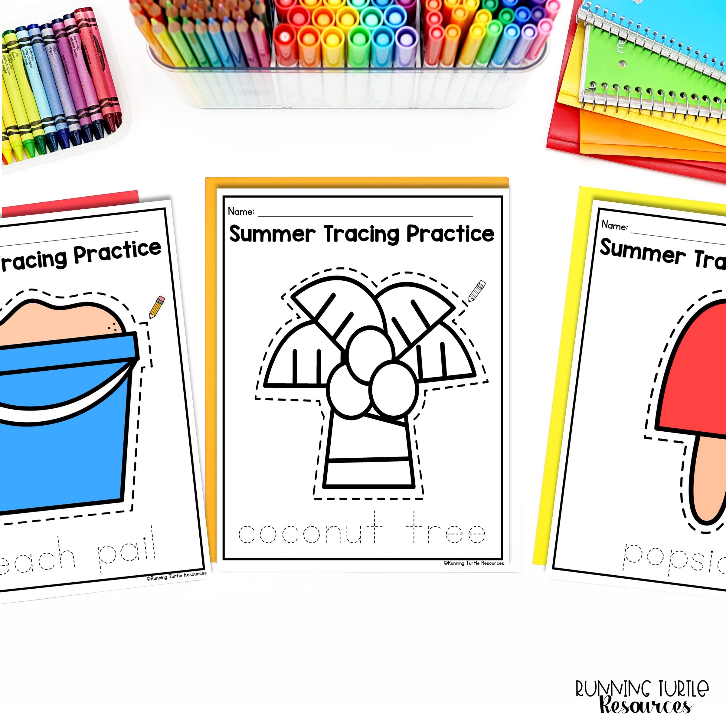Summer Fine Motor Printables for Preschool, PreK and Kindergarten