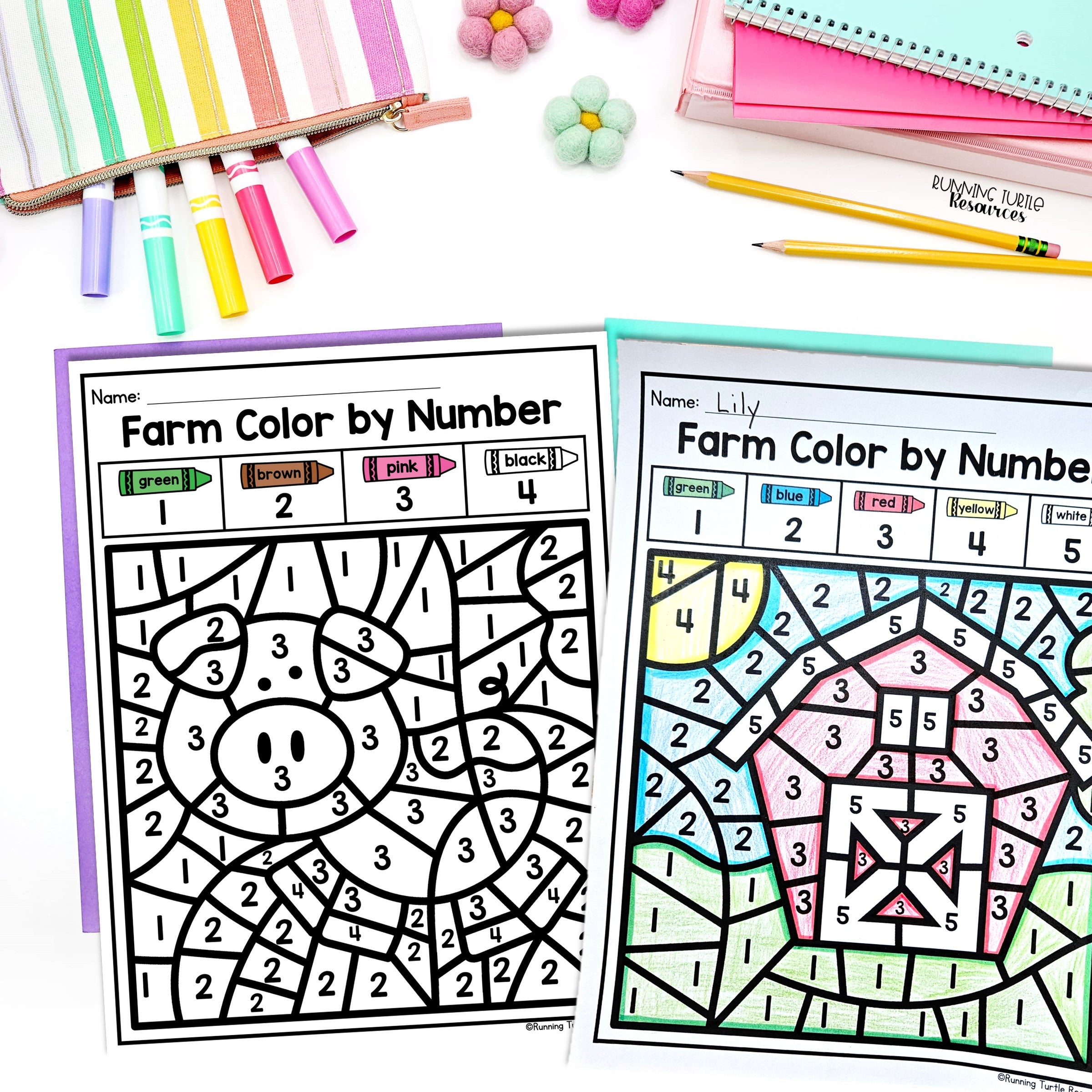 Farm Fine Motor Printables for Preschool, PreK and Kindergaten