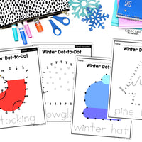 Winter Fine Motor Printables for Preschool, PreK and Kindergarten