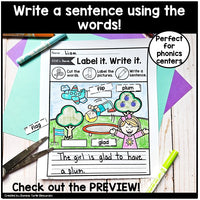 1st Grade Phonics Label It Write It Bundle