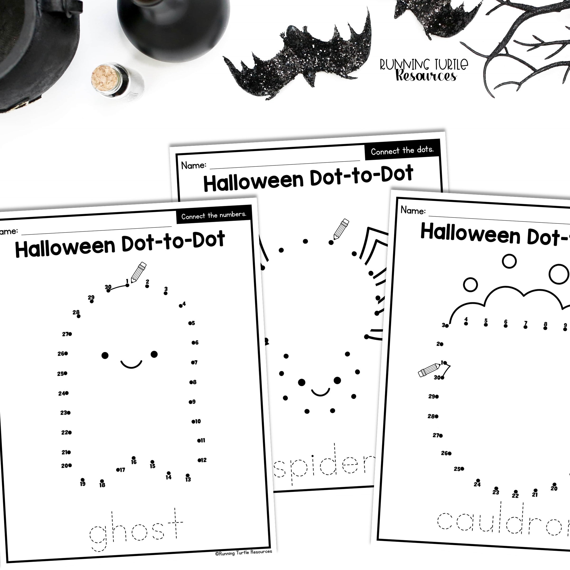 Halloween Fine Motor Printables for Preschool, PreK and Kindergarten