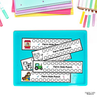 Farm Fine Motor Printables for Preschool, PreK and Kindergaten