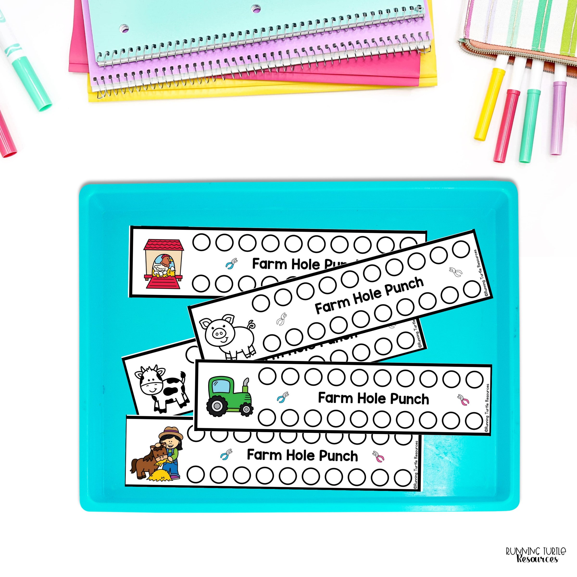 Farm Fine Motor Printables for Preschool, PreK and Kindergaten