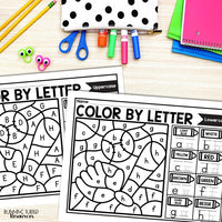 Sports Color by Letter and Beginning Sound Pages