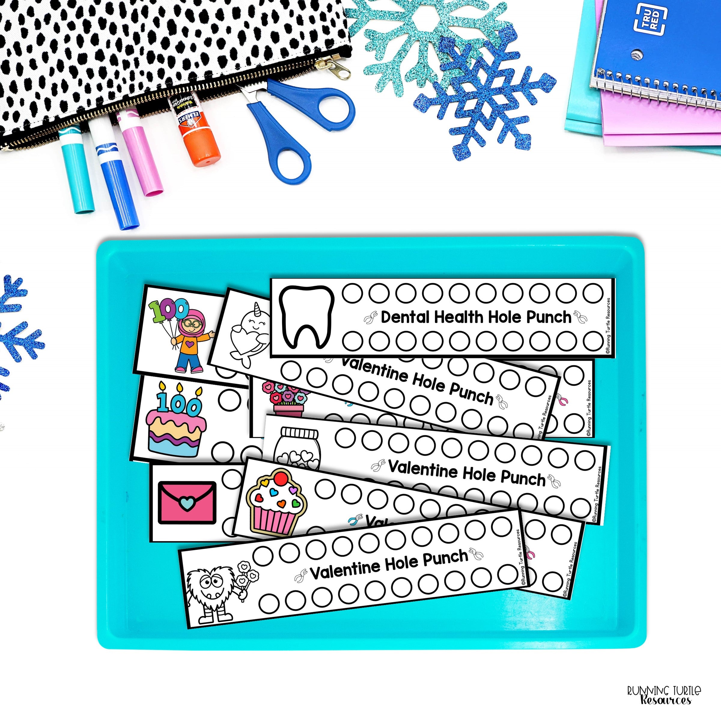 Winter Fine Motor Printables for Preschool, PreK and Kindergarten
