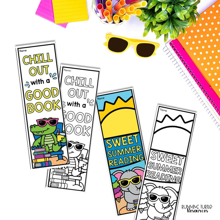 Summer Reading Bingo, June and July Reading Challenge and Bookmarks