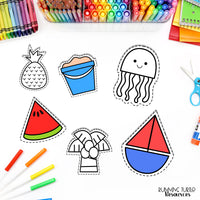 Summer Fine Motor Printables for Preschool, PreK and Kindergarten