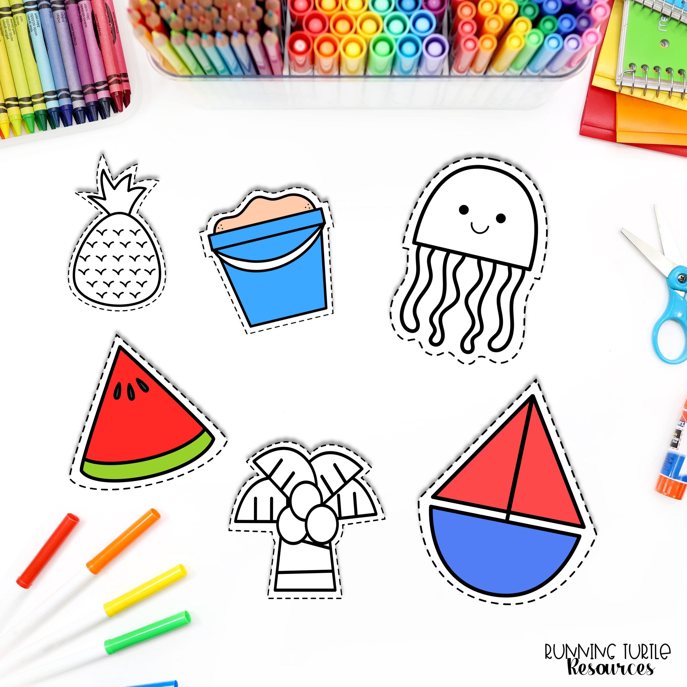 Summer Fine Motor Printables for Preschool, PreK and Kindergarten