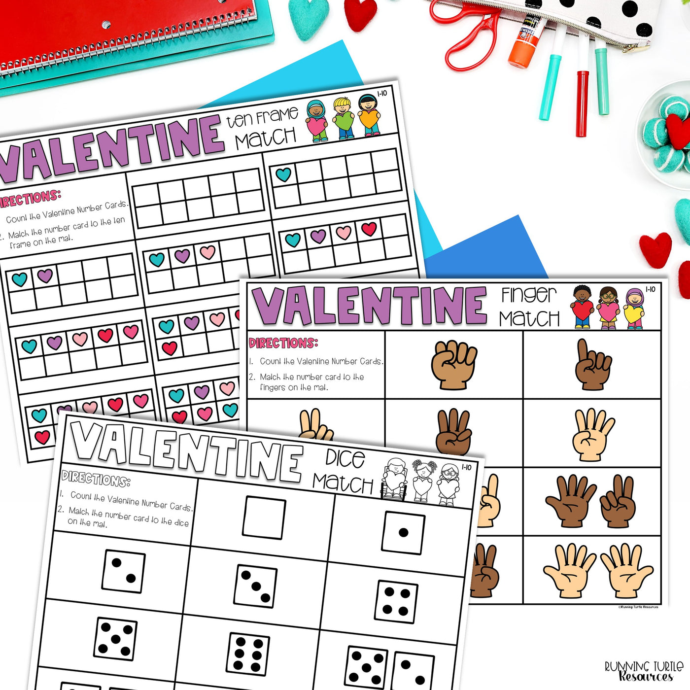 Valentine's Day Number Match Count and Cover
