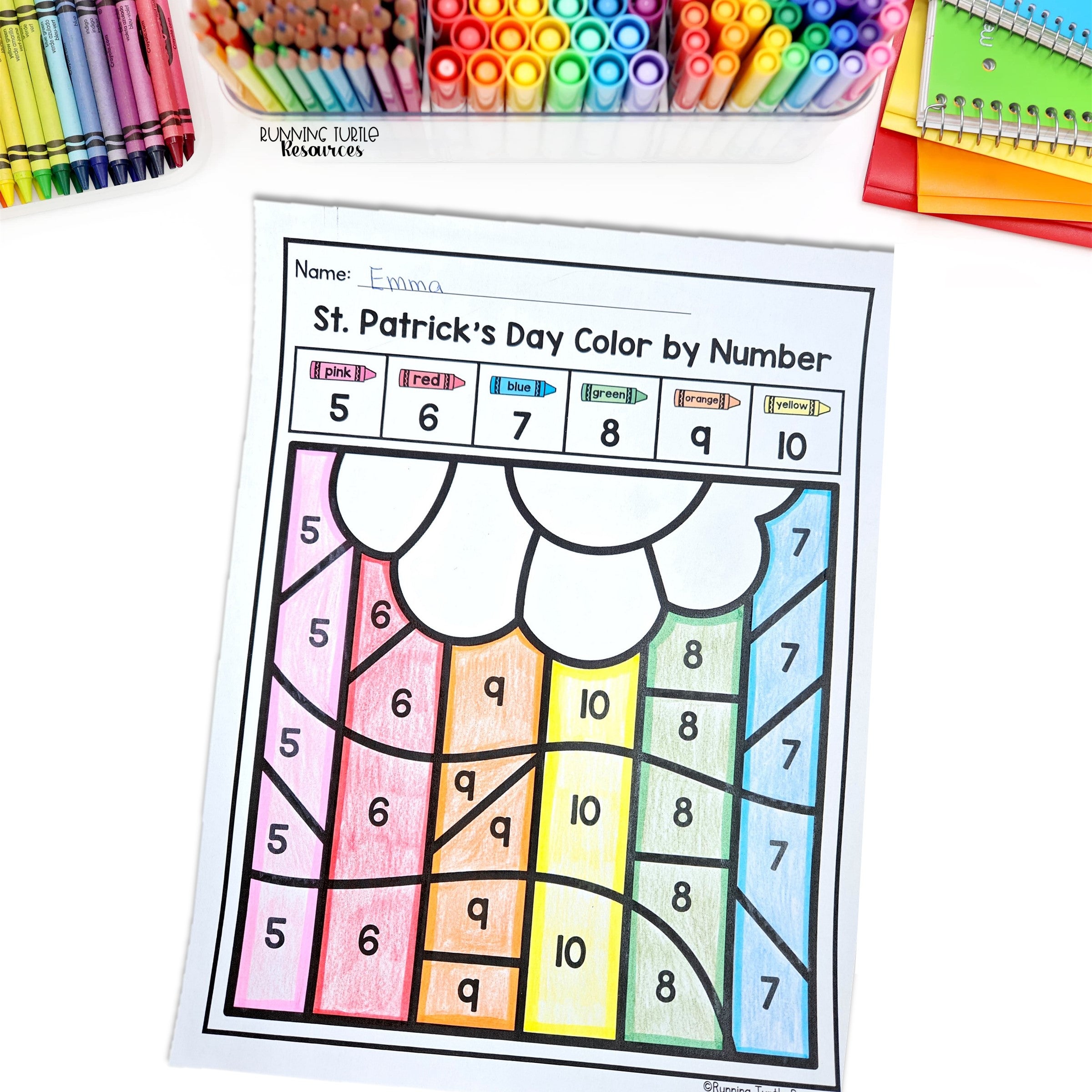 St. Patrick's Day Fine Motor Activities, March Activity Packet Preschool
