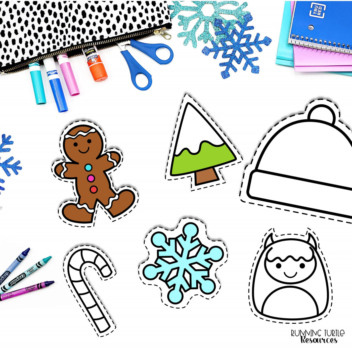Winter Fine Motor Printables for Preschool, PreK and Kindergarten