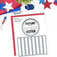 Future Voter Name Craft for Preschool and Kindergarten