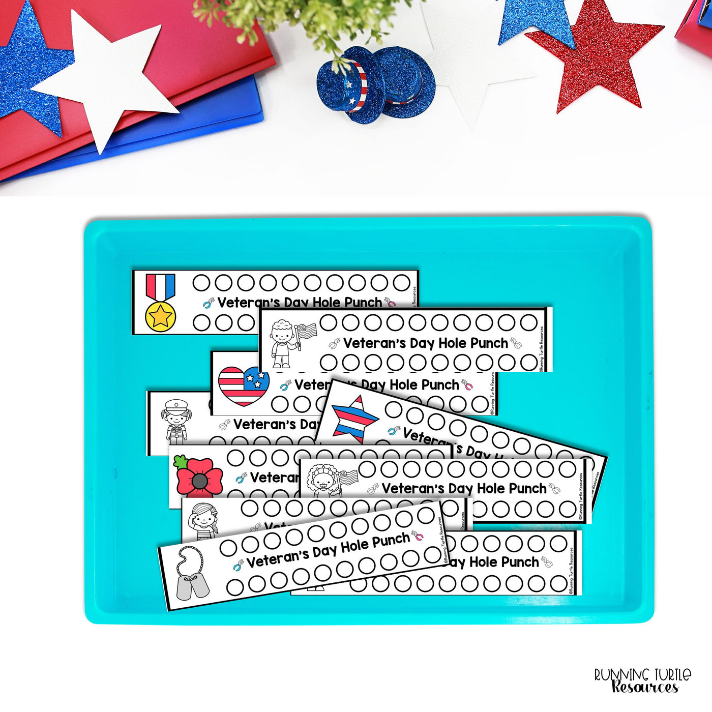 Veteran's Day Fine Motor Printables Preschool and Kindergarten