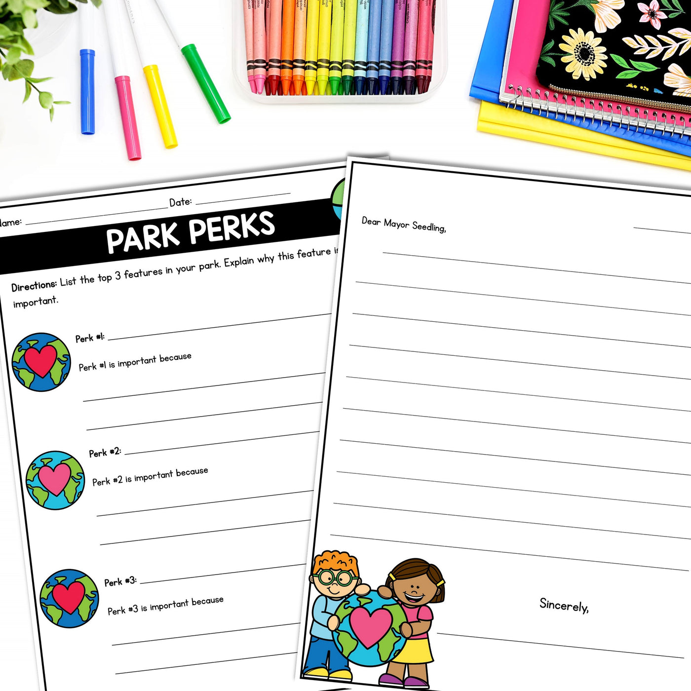 Earth Day STEM Writing Activity l Design a Park