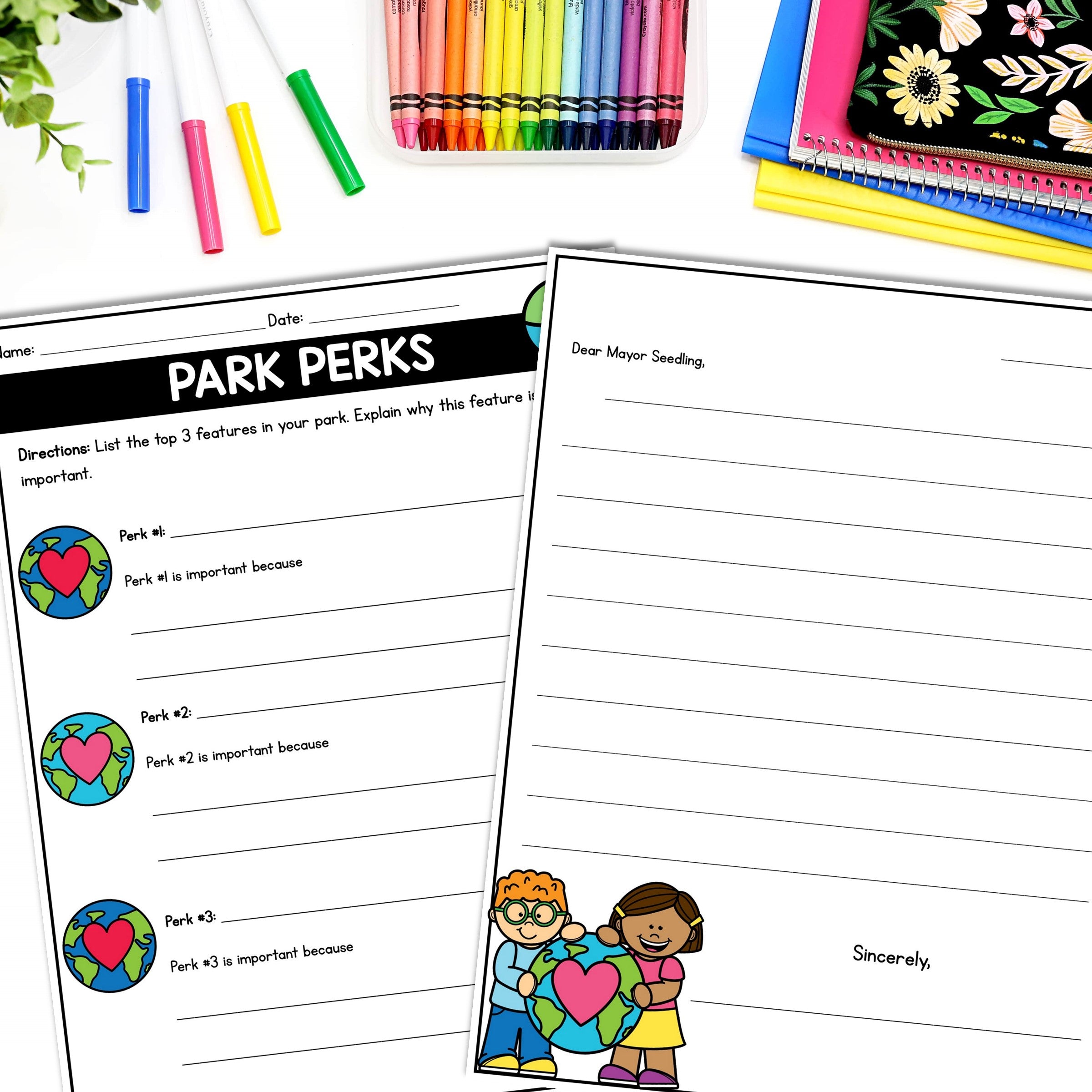 Earth Day STEM Writing Activity l Design a Park
