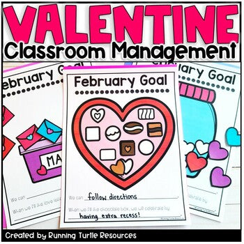 Promotional image of classroom management charts with chocolate pieces and goal setting.