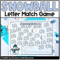 Photograph of Snowball Letter Splat game mat with smashed snowballs with letters inside and white playdoh smashed to match the letters.