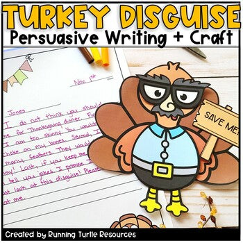 Disguise a Turkey Thanksgiving Persuasive Writing Activity