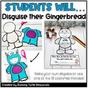 Gingerbread Disguise Activity Craft l Christmas Writing Activity