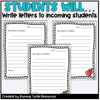 Letter to Future Students End of Year Writing