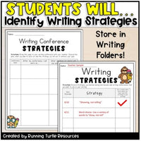 Writing Conference Goals and Strategies 3rd-5th Grade Common Core