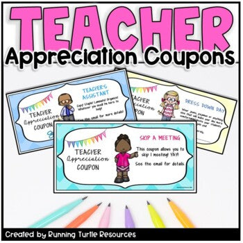 Teacher Appreciation Coupons