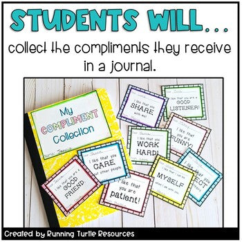 Editable Compliment Cards l Social Emotional Learning