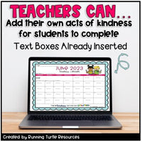 June 2023 Kindness Calendar Editable l Lifetime Updates