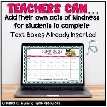 June 2023 Kindness Calendar Editable l Lifetime Updates