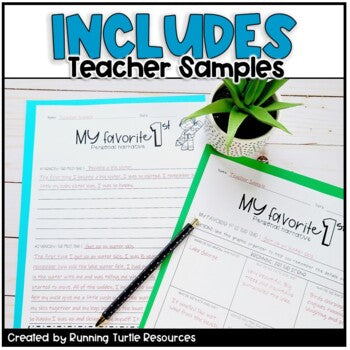 Personal Narrative Writing Unit Templates l Printable and Digital via Google