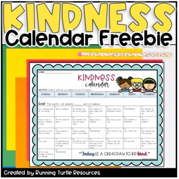 FREE Kindness Calendar Activity l Random Acts Social Emotional Learning